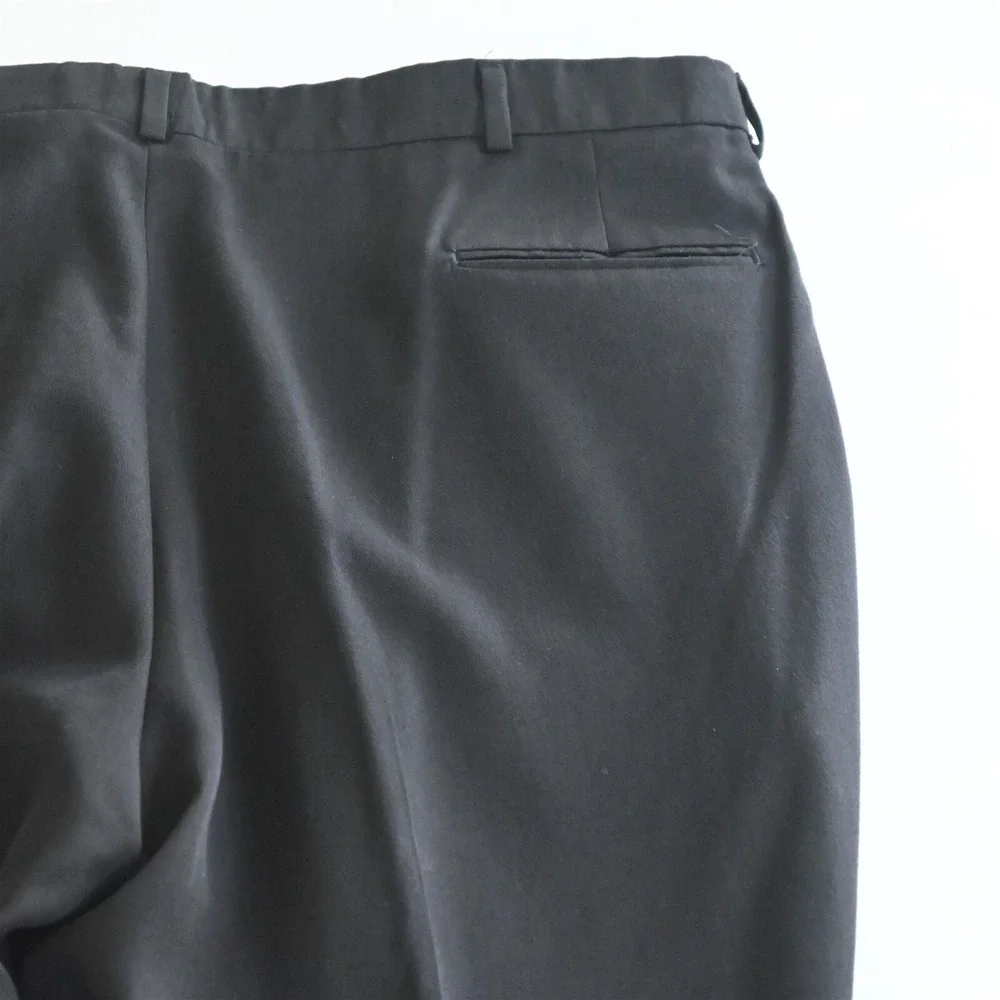 Vtg Levi's 38x29 Black USA Made Black Pleated Cuffed Mens Dress Pants‎